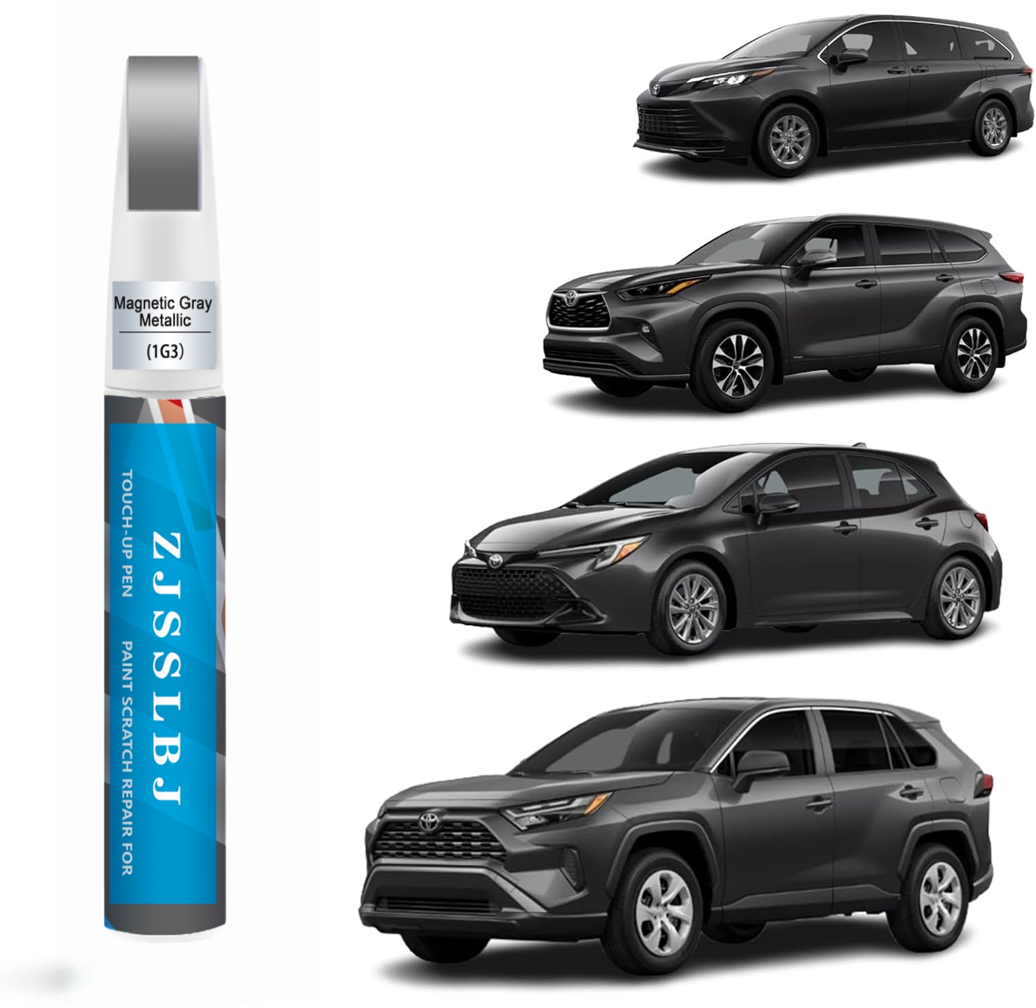 Car Scratch Remover Pen - Vernice per Ritocchi Auto (Grigio Magnetico