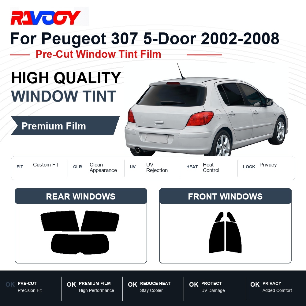 Tinted Window Film - Pellicola Oscurante Premium Pretagliata per Finestrini