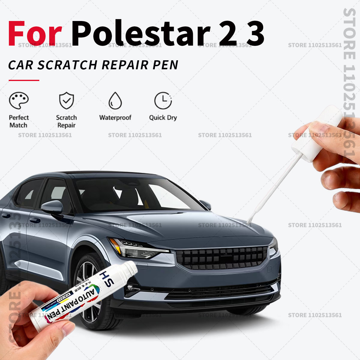 Car Scratch Remover Pen - Penna per ritocco vernice auto, riparazione