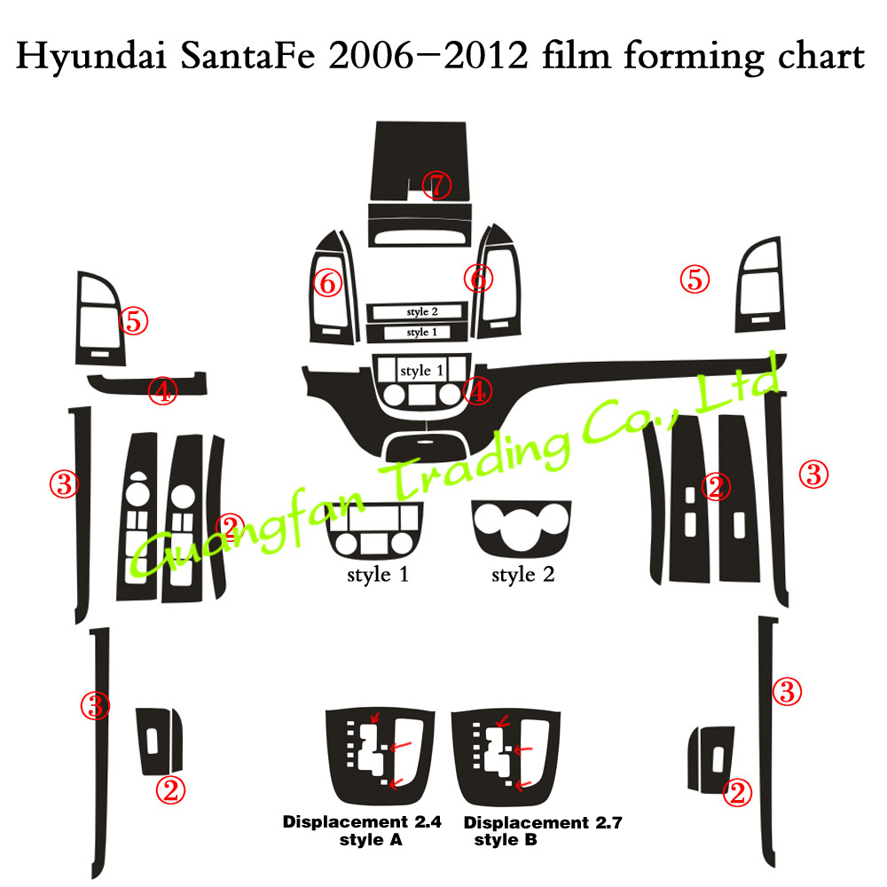Per Hyundai Santa Fe Vecchio M - Car Accessories Xmas recensione e prezzo