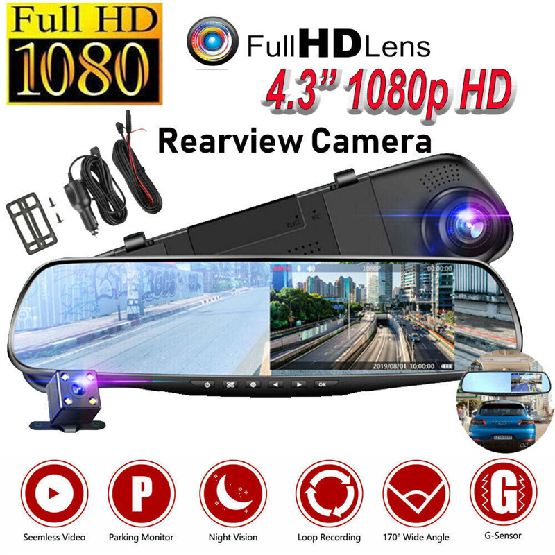Mirror Dash Cam FHD Dual Lens  - Car Accessories Youtube recensione e prezzo