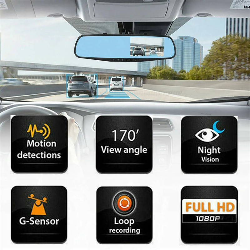 Mirror Dash Cam FHD Dual Lens  - Car Accessories Youtube recensione e prezzo