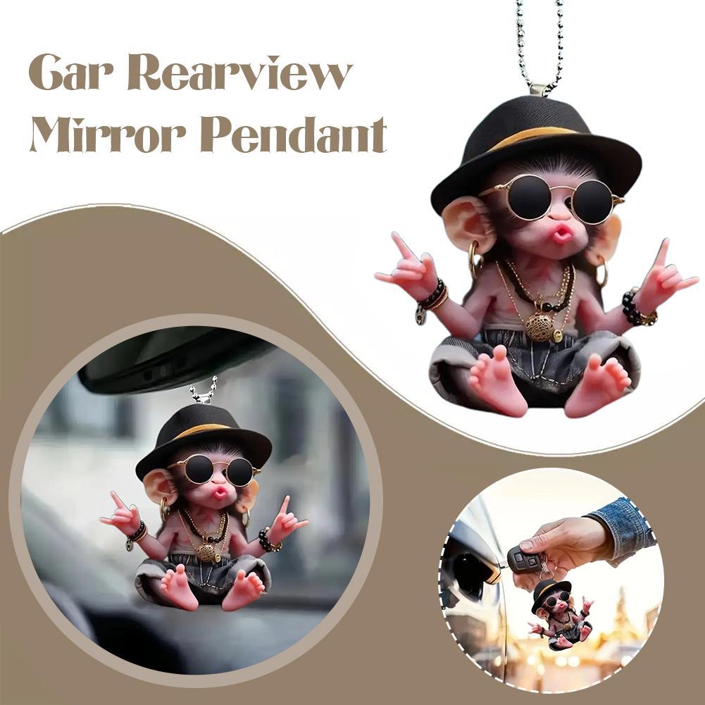 Portachiavi scimmia Cartone an - Car Accessories Xmas Gifts recensione e prezzo